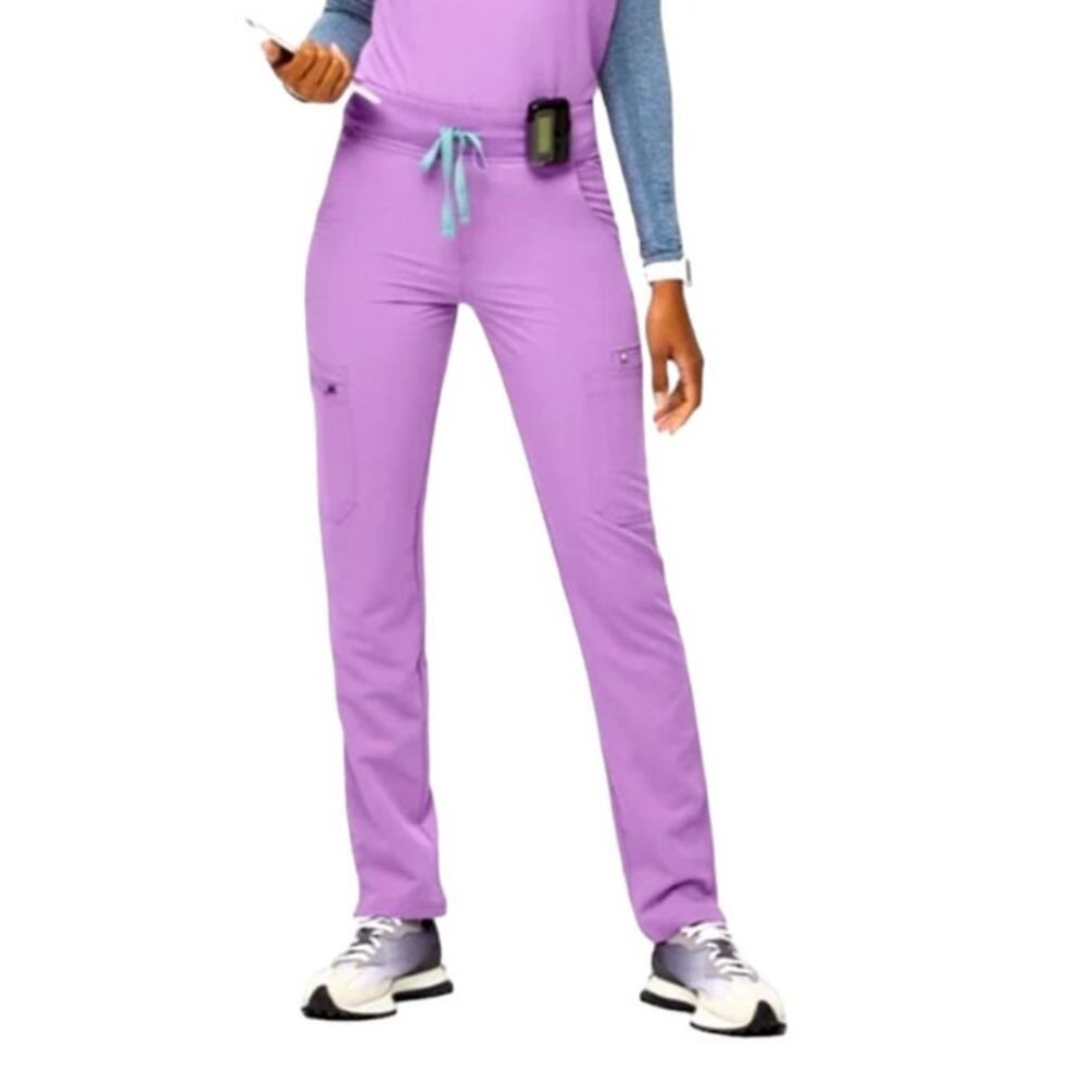 Figs Women's Wide Leg Pants in Purple